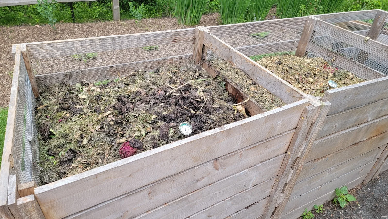 compost bin for garden waste and organic material